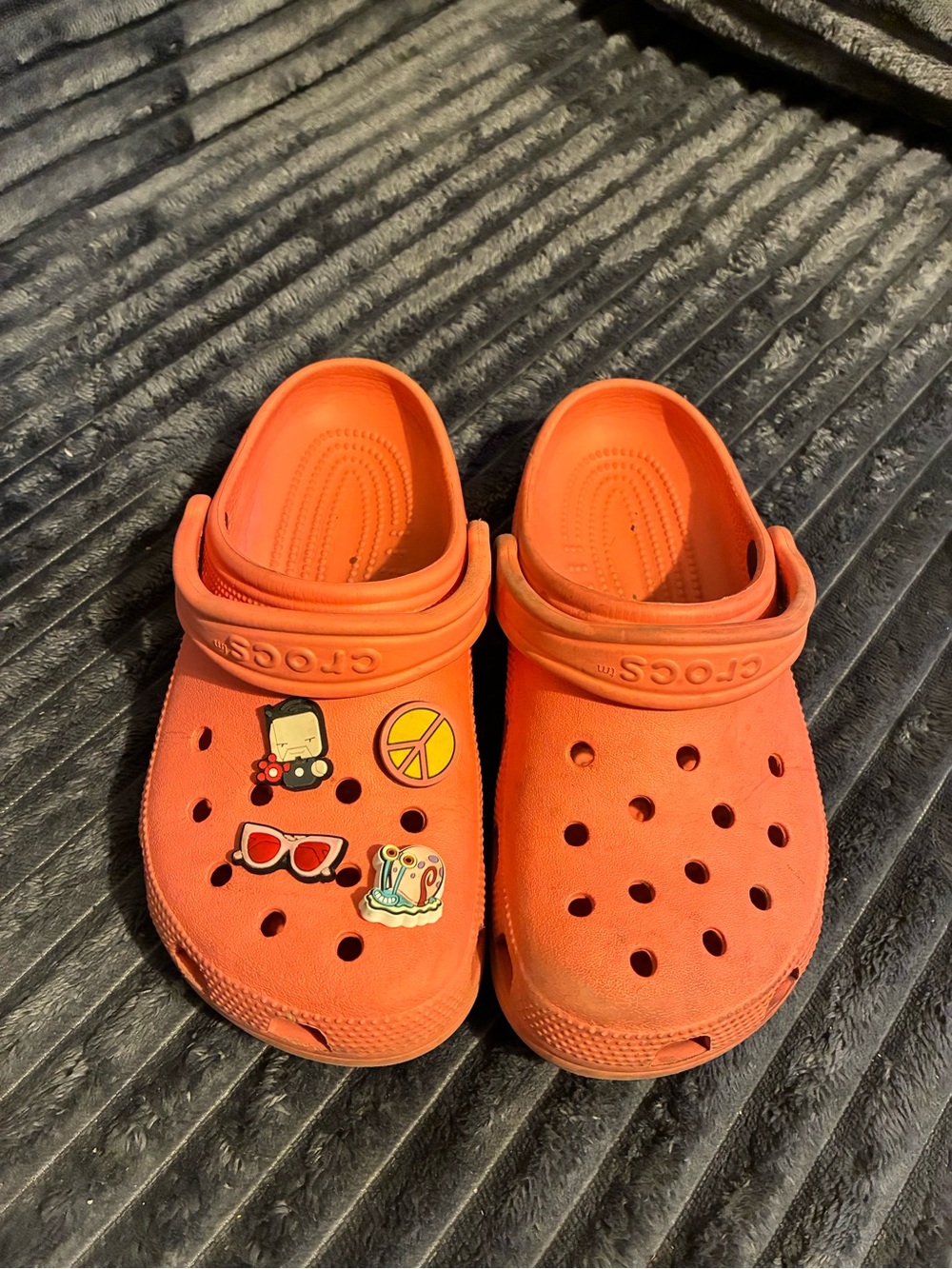 CROCS coral Classic Clog with Charms